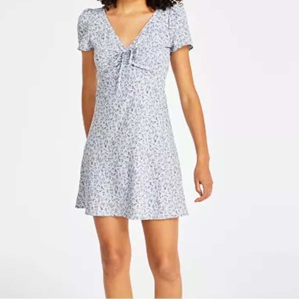 Women's Delray Floral-Print V-Neck Mini Dress